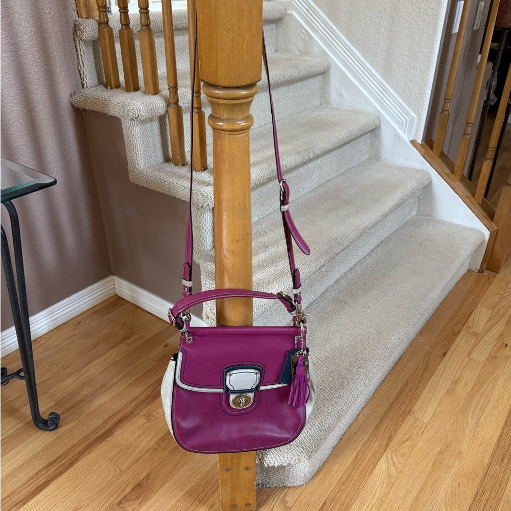 Coach Willis Legacy purple and grey